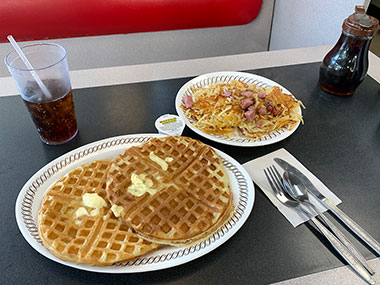Waffle House breakfast