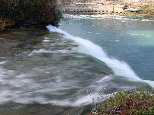 View from above waterfall on Goat Island