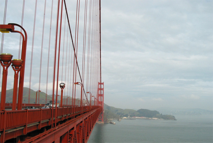 On Golden Gate Bridge