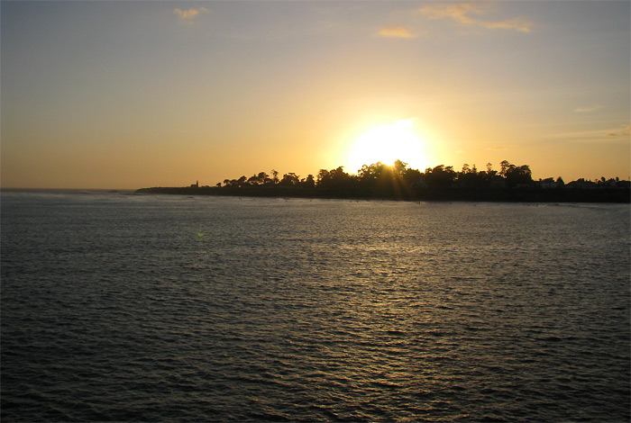 sunset in Santa Cruz