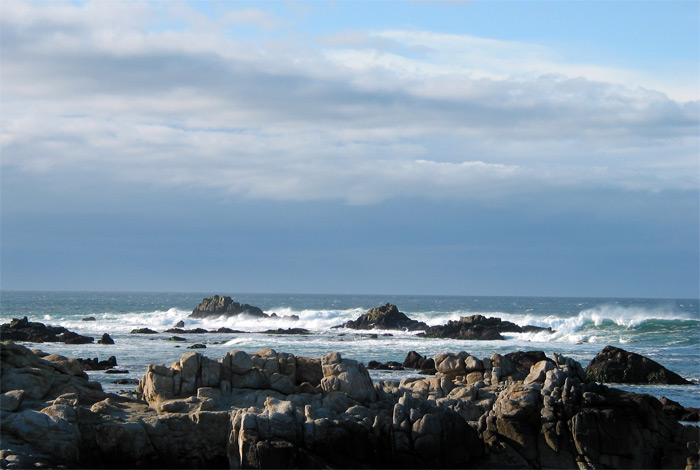 Rocks in water on Seventeen Mile Drive