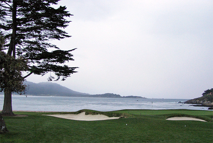 Golf hole on Seventeen Mile Drive