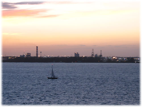 Industry near the port