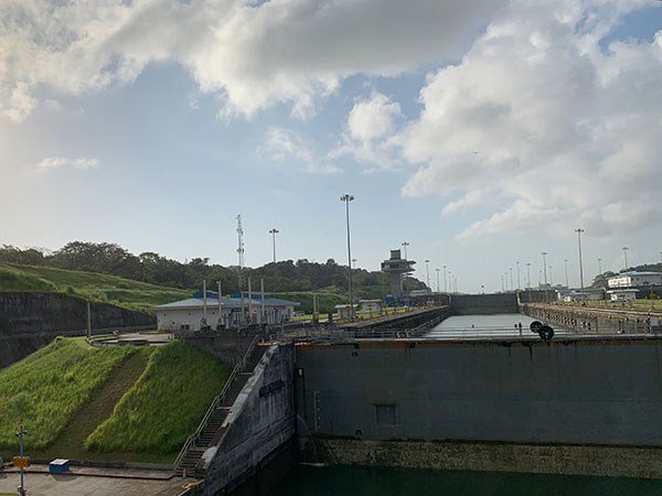lock closed beyond ship