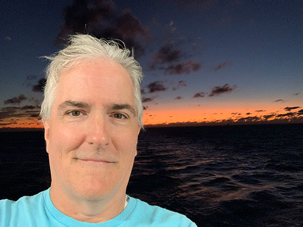 Pat at sunset
