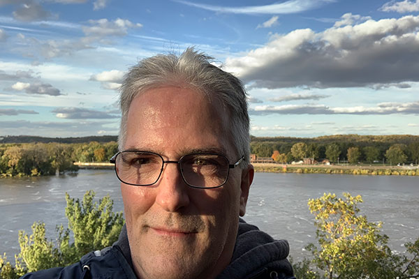 Pat with river in the background