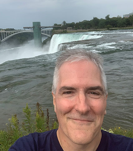 Pat at Niagra Falls
