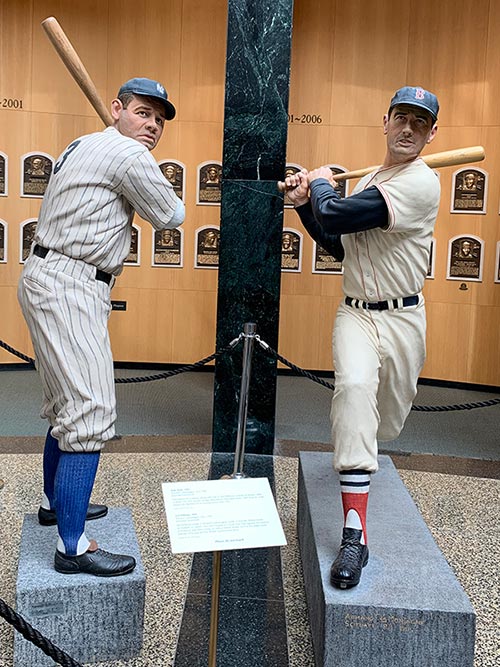 Ruth and Williams statues
