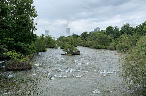 River leading to the Falls
