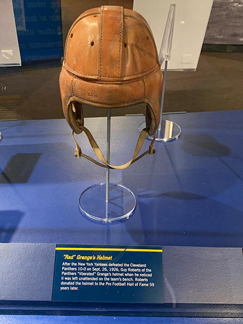 Red Grange helmet