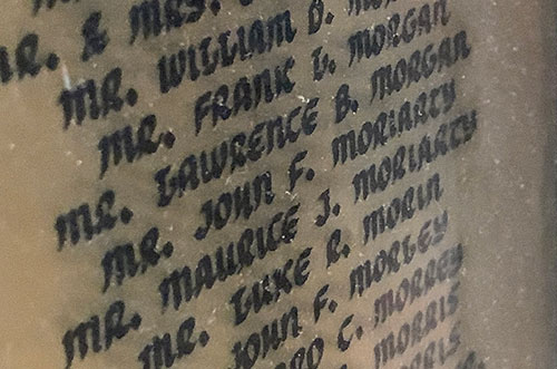 Dad on a list of contributors of the library