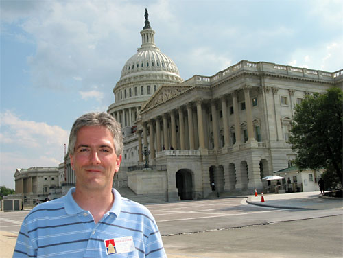 Pat outside Capitol Building